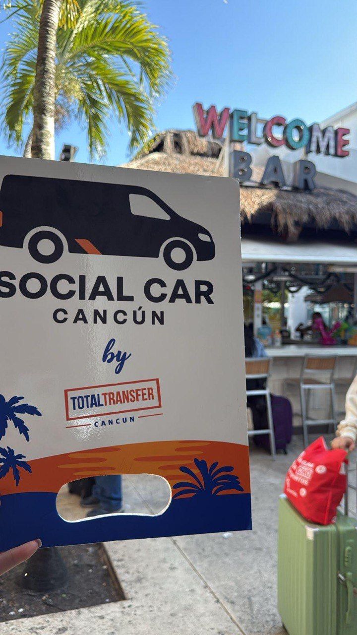 Total Transfer Cancun driver sign example 3